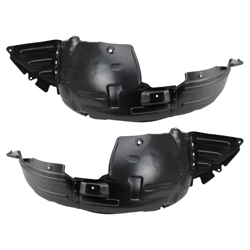Front Inner Fender Liner Set Compatible with 2013-2016 Hyundai Genesis Coupe HY1248144 HY1249144