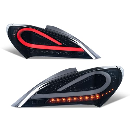 Tail Lights Assembly Compatible with 2010-2016 Hyundai Genesis Coupe w/Sequential Turn Signal Tail Lamp Replacement - Image 8