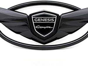 Alternative view of 2 Pieces fit Genesis Logo Front+ Trunk Stickers Emblem Badges 2010-2017 Fit Genesis Art of Speed Coupe Wing Car Accessories (Gene-Black)