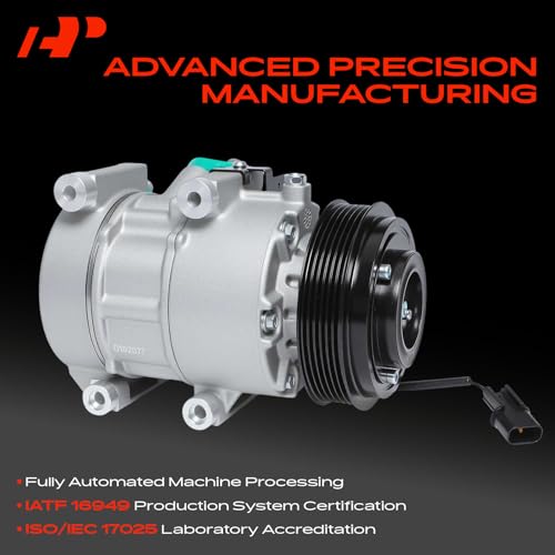 Air Conditioner AC Compressor with Clutch 6-Groove Pulley Compatible with Hyundai - 2013-2014 - Genesis Coupe L4 2.0L Turbo - Image 6