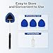 Alternative view of Windshield Cleaner Tool, Car Interior and Exterior Window Cleaning Kit with Extendable Handle & 4 Reusable Microfiber Pads, Auto Glass Wiper Brush Kit for Car & Home