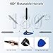 Windshield Cleaner Tool, Car Interior and Exterior Window Cleaning Kit with Extendable Handle & 4 Reusable Microfiber Pads, Auto Glass Wiper Brush Kit for Car & Home - Image 4