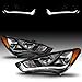 Alternative view of Black Projector Plank LED Style Headlights for 13-15 Hyundai Genesis HID Model Coupe - Passenger and Driver Side