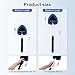 Windshield Cleaner Tool, Car Interior and Exterior Window Cleaning Kit with Extendable Handle & 4 Reusable Microfiber Pads, Auto Glass Wiper Brush Kit for Car & Home - Image 5