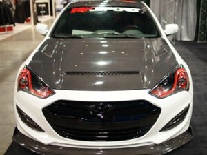 RK Sport Genesis Coupe Ram Air Carbon Fiber Hood 2013 - 2016