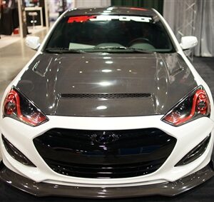 RK Sport Genesis Coupe Ram Air Carbon Fiber Hood 2013 - 2016