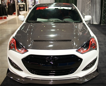 RK Sport Genesis Coupe Ram Air Carbon Fiber Hood 2013 - 2016
