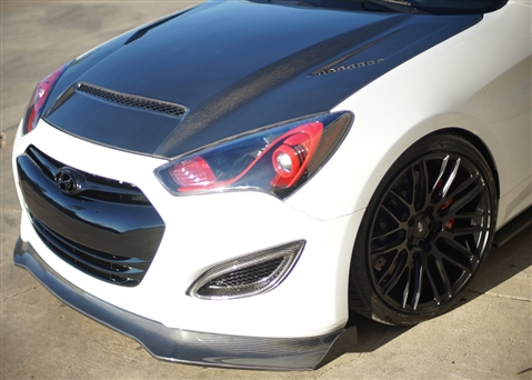 RK Sport Genesis Coupe Ram Air Carbon Fiber Hood 2013 - 2016 - Image 3