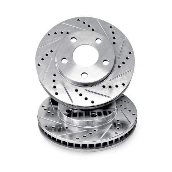 Centric Genesis Coupe High Carbon BREMBO Drilled & Slotted Rotors Rear Pair 2010 -2016